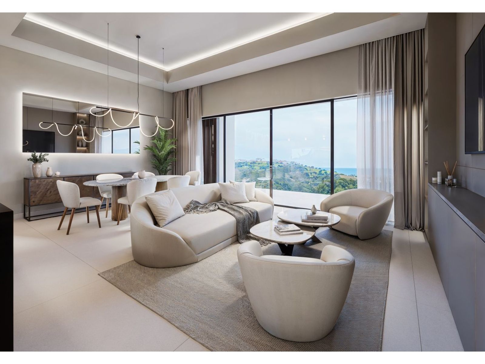 02 luxury living room with ocean view